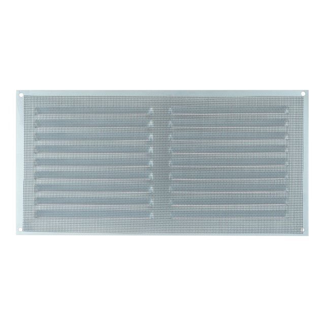 REJILLA DE VENTILACION CON MOSQUITERA SOBREPONER ALUMINIO BLANCO 15 X 30 CM ESPESOR 0.8  MM
