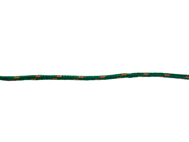 CORDON POLIAMIDA Y POLIESTER TRENZADA CON ALMA 2.5MM.  1M  VERDE ROMBULL - 1