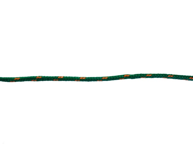 CORDON POLIAMIDA Y POLIESTER TRENZADA CON ALMA 2.5MM.  1M  VERDE ROMBULL