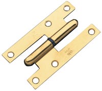 PERNIO BISAGRA DE PUERTA 8 CM PALA RECTA DERECHA LATONADO - 1