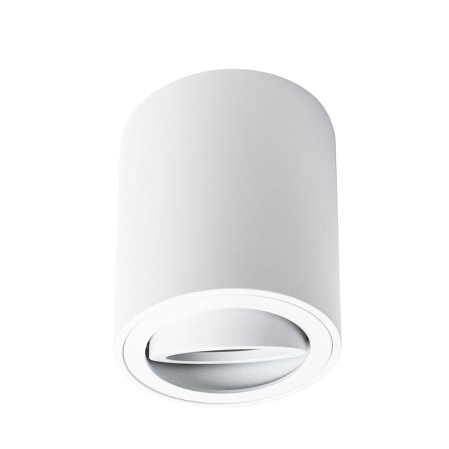 ARO DE SUPERFICIE BAJO CIRCULAR BASCULANTE BLANCO GU10