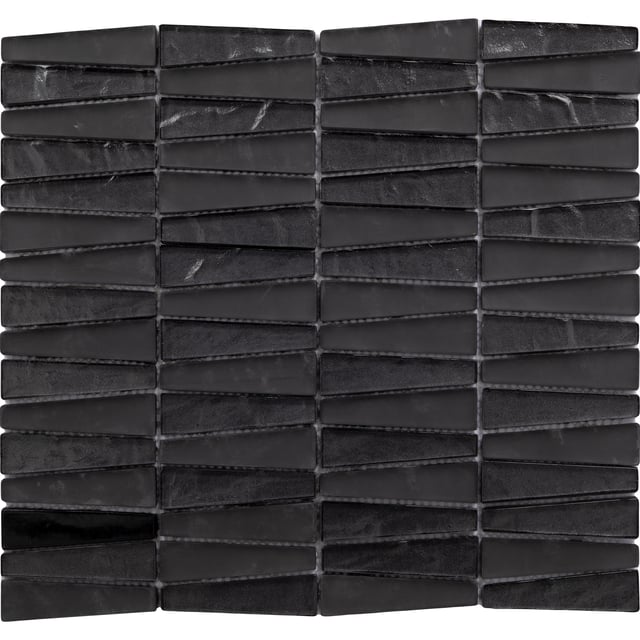 MOSAICO PIEDRA NATURAL 30X30 CM. GEOMETRY BLACK