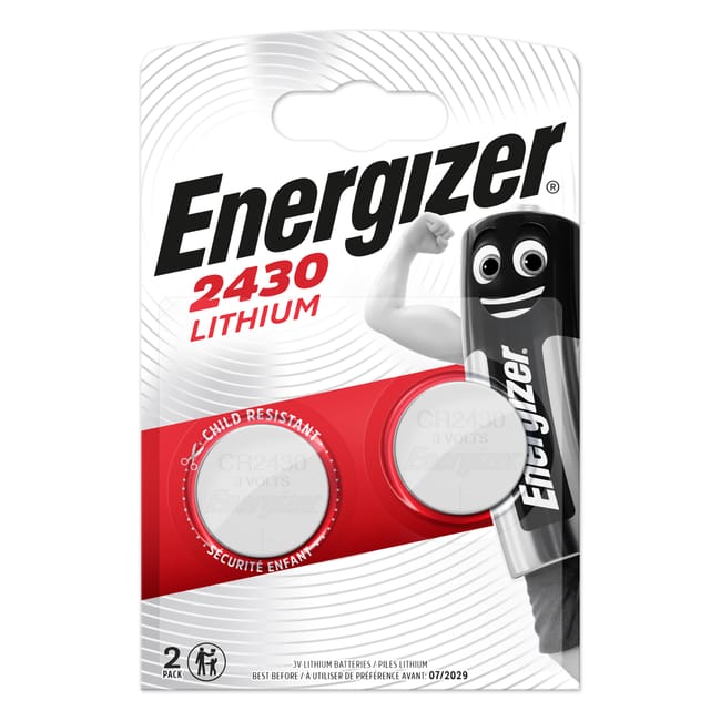 2 PILAS BASTON LITIO ENERGIZER CR2430 - 1