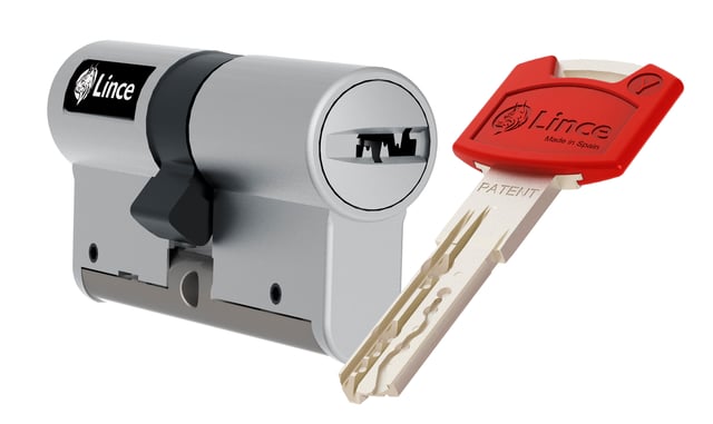 CILINDRO TRIPLE BLOQUEO  30 X 30 MM C7 NIQUELADO LINCE