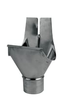 SALIDA UNIVERSAL EVACUACIÓN PLUVIALES METÁLICO ZINC-TITANIO Ø80MM - 1