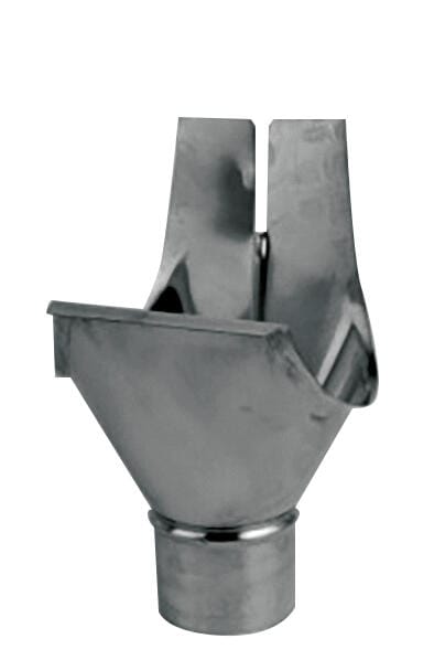 SALIDA UNIVERSAL EVACUACIÓN PLUVIALES METÁLICO ZINC-TITANIO Ø80MM - 1