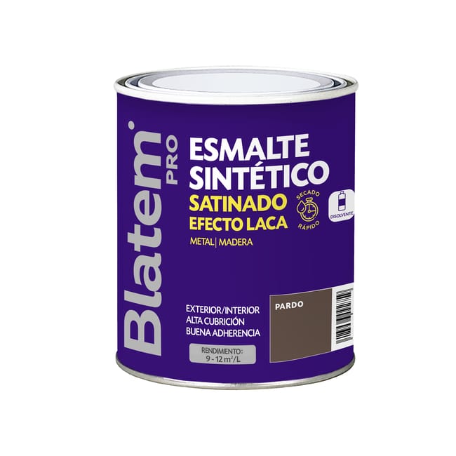 ESMALTE SINTETICO SATINADO 750ML PARDO - 1