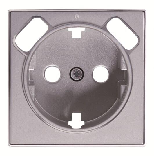 TAPA SCHUKO+2USB SERIE SKY PLATA