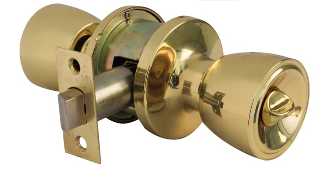 POMO PARA PUERTA DE INTERIOR PASO CON CONDENA LATON 602 AMIG
