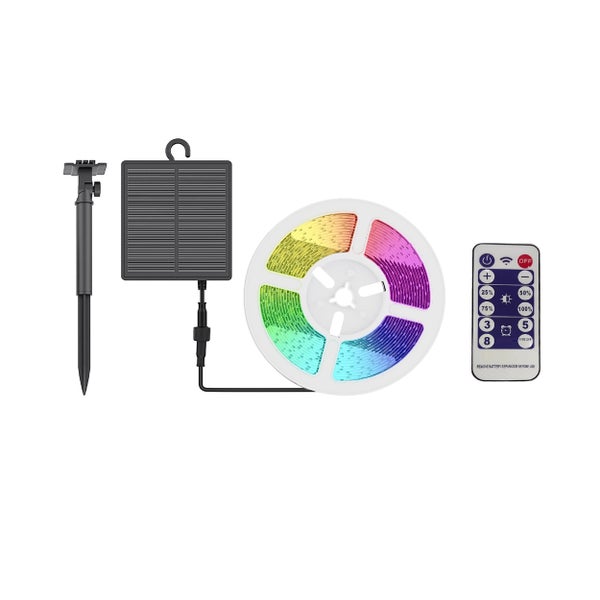 TIRA LED SOLAR RGB 5M IP65