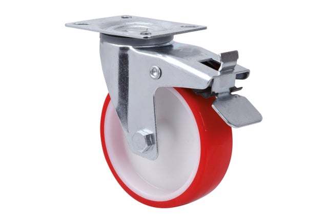 RUEDA 100MM POLIURETANO. HASTA 120KG. LLANTA METAL