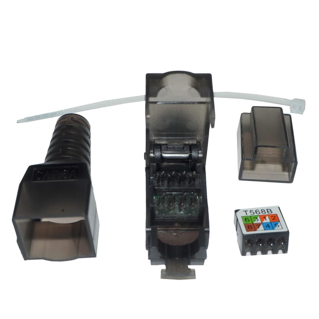 CONECTOR EASY RJ45 CAT6 PLASTICO - 1