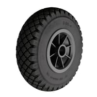 RUEDA CARRETILLA 260 MM POLIURETANO HASTA 100KG. LLANTA PLÁSTICO - 1