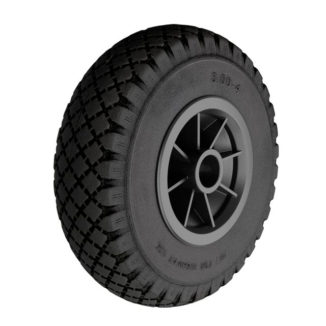 RUEDA CARRETILLA 260 MM POLIURETANO HASTA 100KG. LLANTA PLÁSTICO