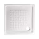 PLATO DE DUCHA CERAMICO CUADRADO ROCA BLANCO 90X90CM - 2