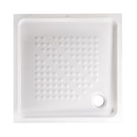 PLATO DE DUCHA CERAMICO CUADRADO ROCA BLANCO 90X90CM - 2