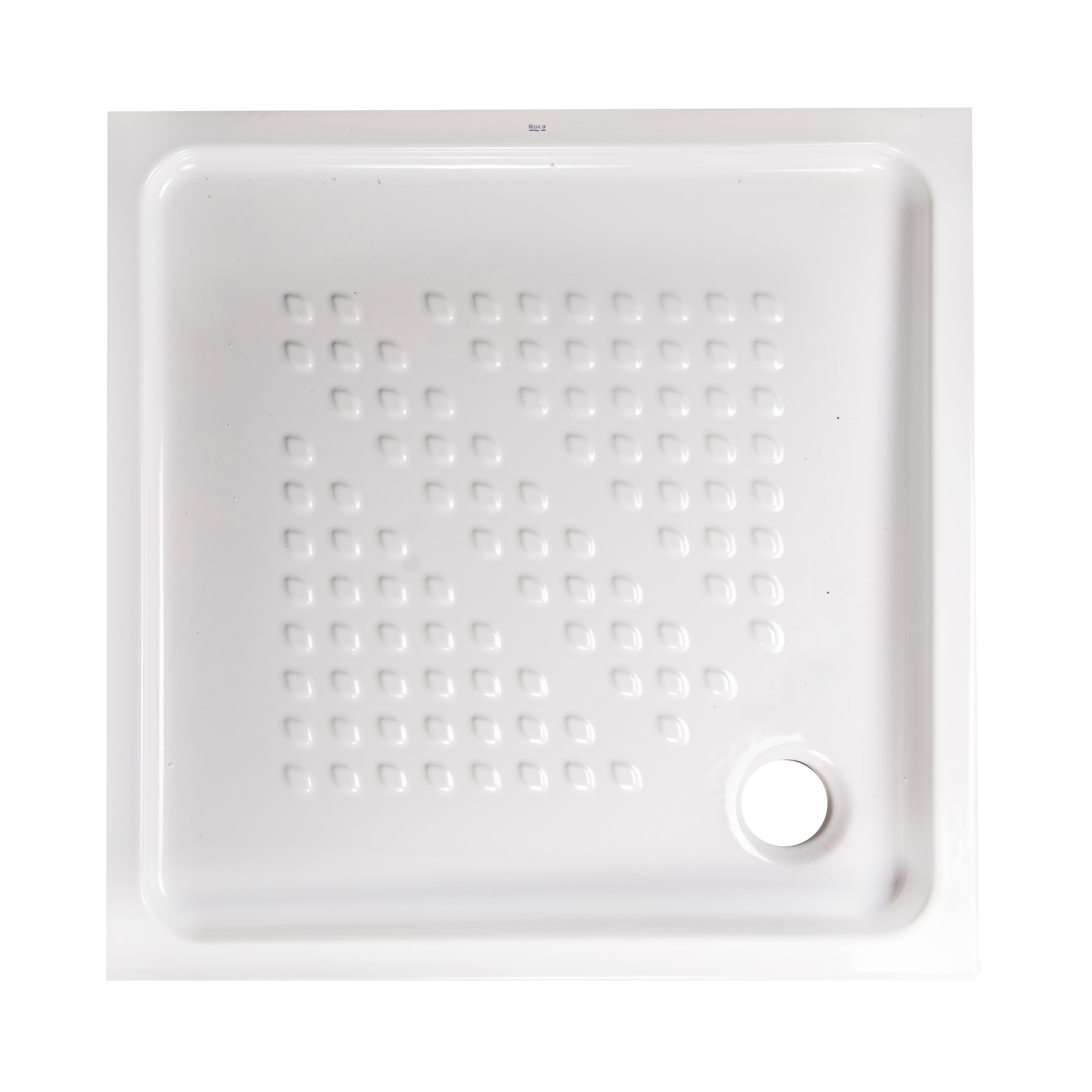 PLATO DE DUCHA CERAMICO CUADRADO ROCA BLANCO 90X90CM - 2