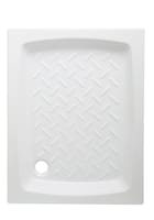 PLATO DE DUCHA CERAMICO RECTANGULAR BLANCO 70X100CM - 1