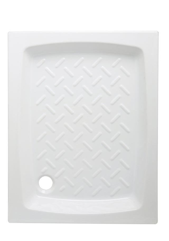 PLATO DE DUCHA CERAMICO RECTANGULAR BLANCO 70X100CM