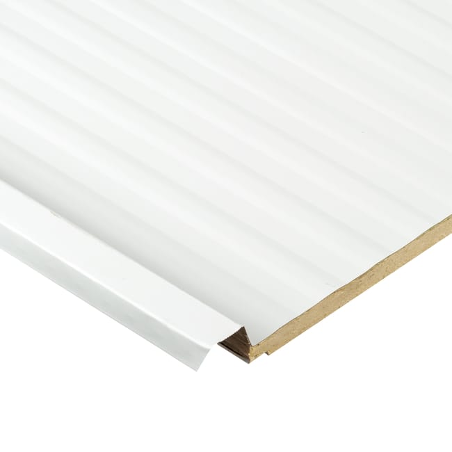 PANEL SÁNDWICH 3 GRECAS BLANCO/BLANCO 3 CM 6X1 M - 1