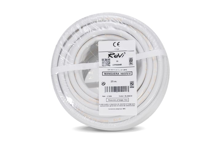 CABLE ELÉCTRICO H05VV-F 3G 2.5MM2 BLANCO 25M - 1