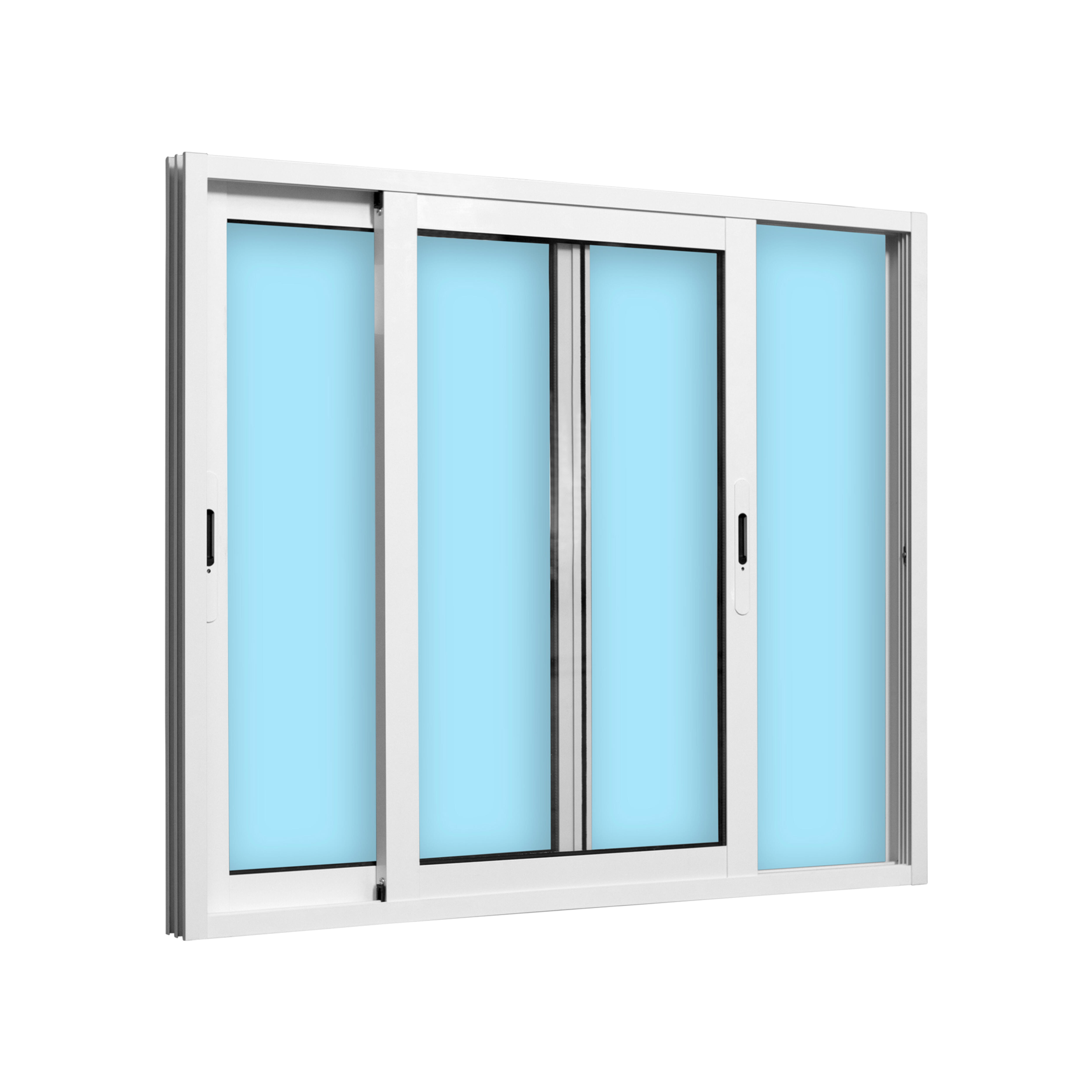 VENTANA ALUMINIO CORREDERA BLANCA 120X100CM - 3