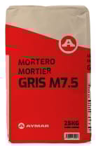 MORTERO SECO GRIS M7,5 AYMAR 25 KG - 1