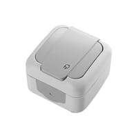 SCHUKO SERIE SIEMENS COLOR GRIS IP54 - 1