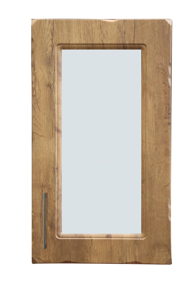 PUERTA PARA MUEBLE DE COCINA OVIEDO MADERA ROBLE OSCURO MATE MDF 90X40CM