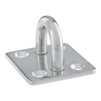 PLACA PASACABO ACERO INOXIDABLE 35 X 40 MM - 1