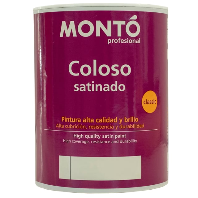 BASE PINTURA PLÁSTICA SATINADA COLOSO 750ML TONOS INTENSOS