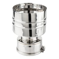 SOMBRERETE INOXIDABLE PARED DOBLE 100MM - 1