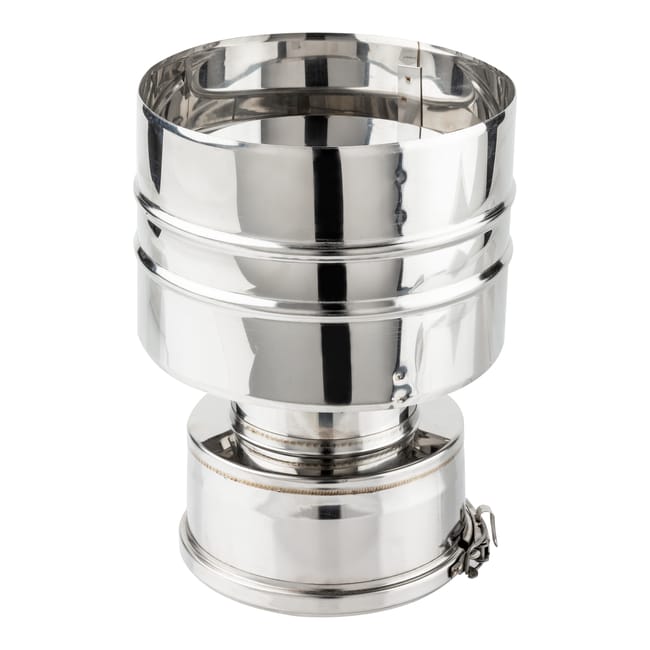 SOMBRERETE INOXIDABLE PARED DOBLE 100MM - 1