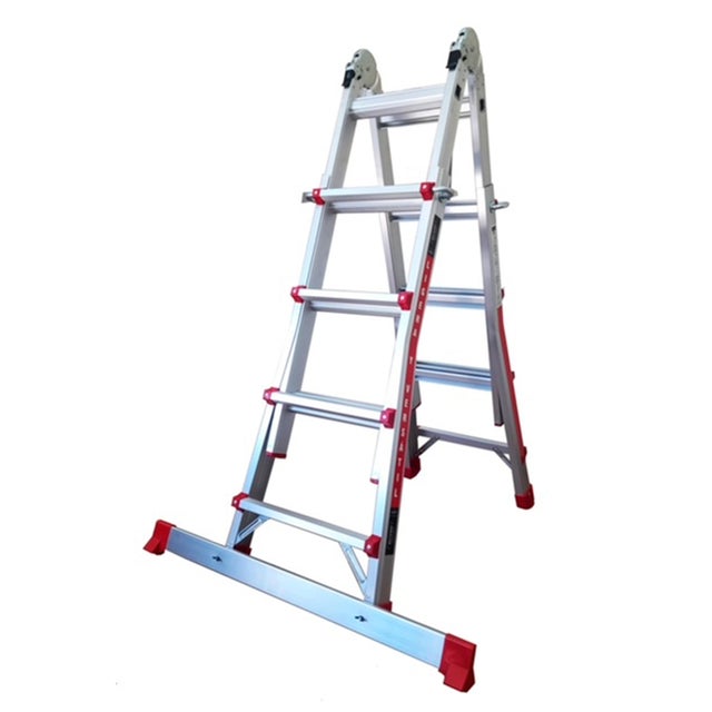 Escalera multiposición aluminio 8 peldaños CODIVEN altura máxima de trabajo 5 m