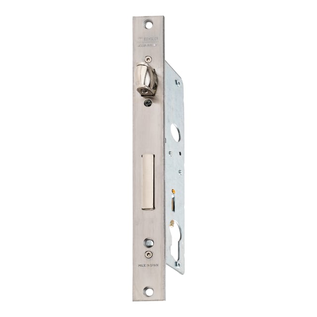 CERRADURA DE EMBUTIR PARA PUERTA DE METAL INTERIOR EN 25MM ACERO INOXIDABLE CON 3 LLAVES 421625AI TESA
