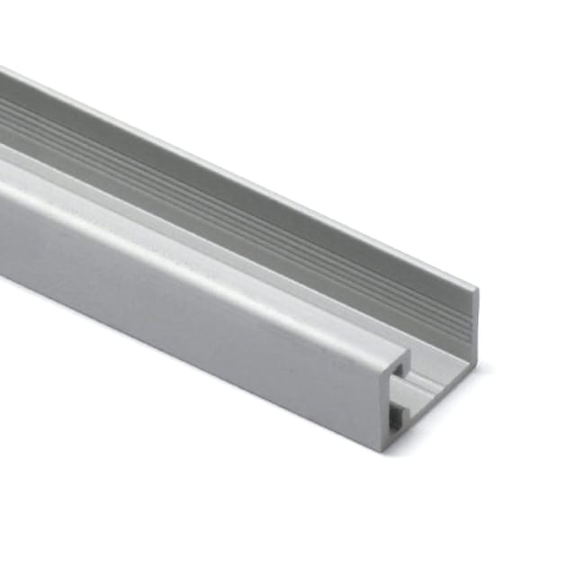 PERFIL U PLATA MATE 260 CM 10 MM - 1