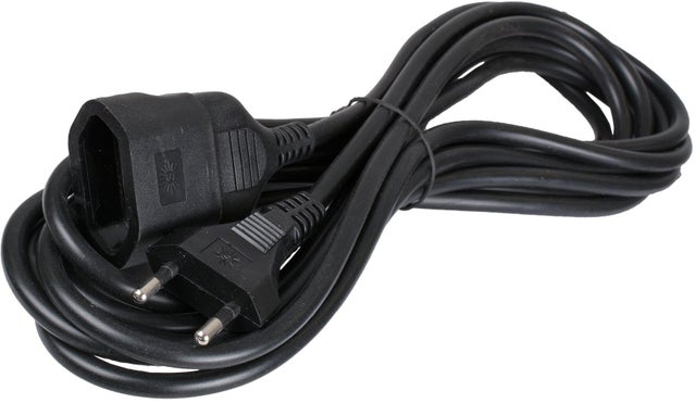 PROLONGADOR CABLE 2X1MM2 5 METROS NEGRO