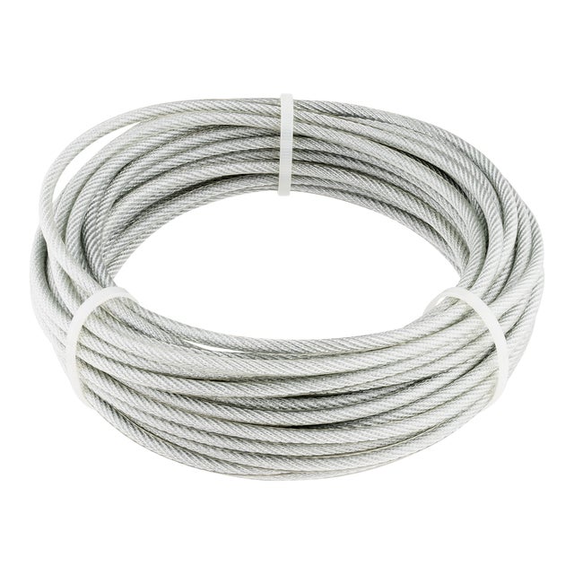 CABLE ACERO GALVANIZADO PLASTIFICADO 6 X 7 + 1  3   5 MM CABLES Y ESLINGAS. 15 M