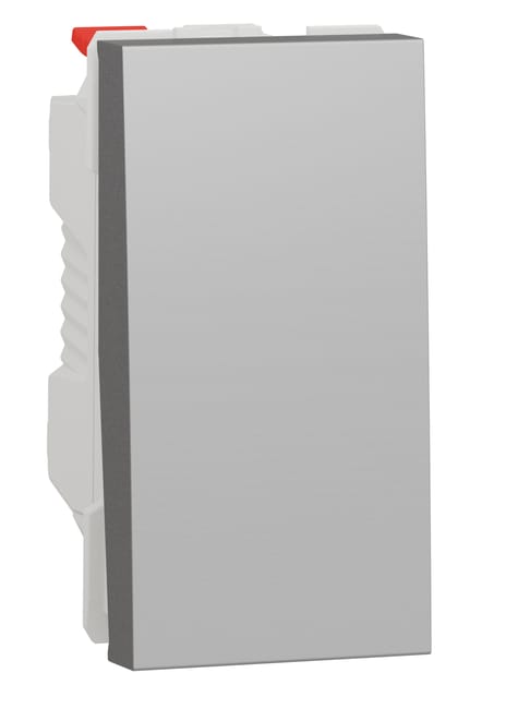 CONMUTADOR ESTRECHO SERIE NEW UNICA ALUMINIO - 1