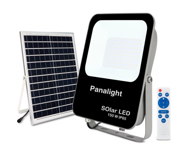  PROYECTOR SOLAR 150W LUZ FRIA CON PANEL