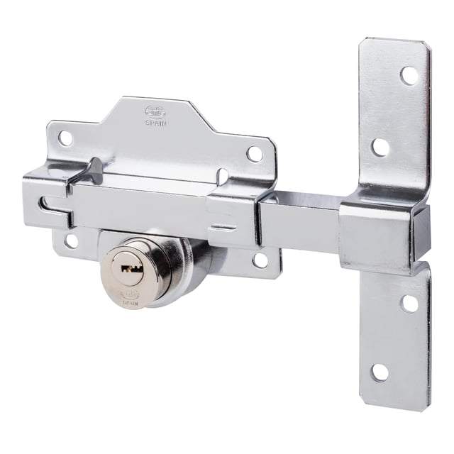 CERROJO PUERTA DE SEGURIDAD INTERIOR CROMADO 5 LLAVES AMIG