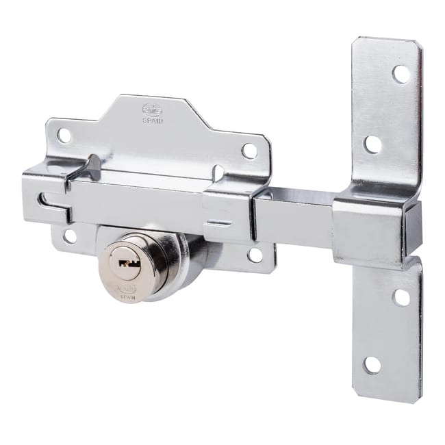 CERROJO PUERTA DE SEGURIDAD INTERIOR CROMADO 5 LLAVES AMIG - 1