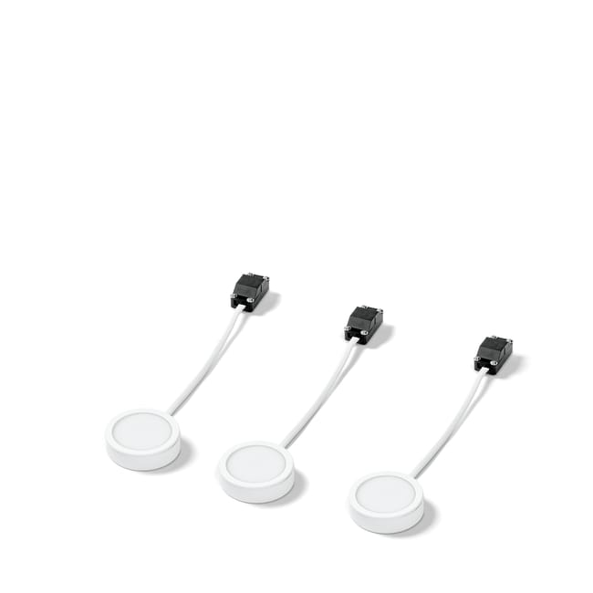 REGLETA LED CIRCULAR EMPOTRAR Y SUPERFICIE 3X3W BLANCA - 1