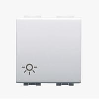 PULSADOR ANCHO LUNA BLANCO - 1