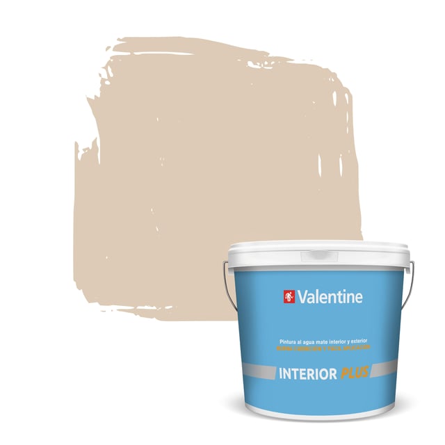 PINTURA PLASTICA VAINILLA MATE 4L INTERIOR PLUS