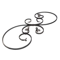 BARRA DE HIERRO FORJADO FLOREADO  350X870MM - 1