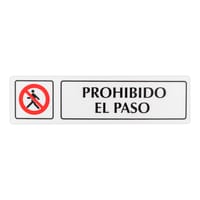 SEÑAL ADHESIVA PROHIBIDO EL PASO 1UD - 1