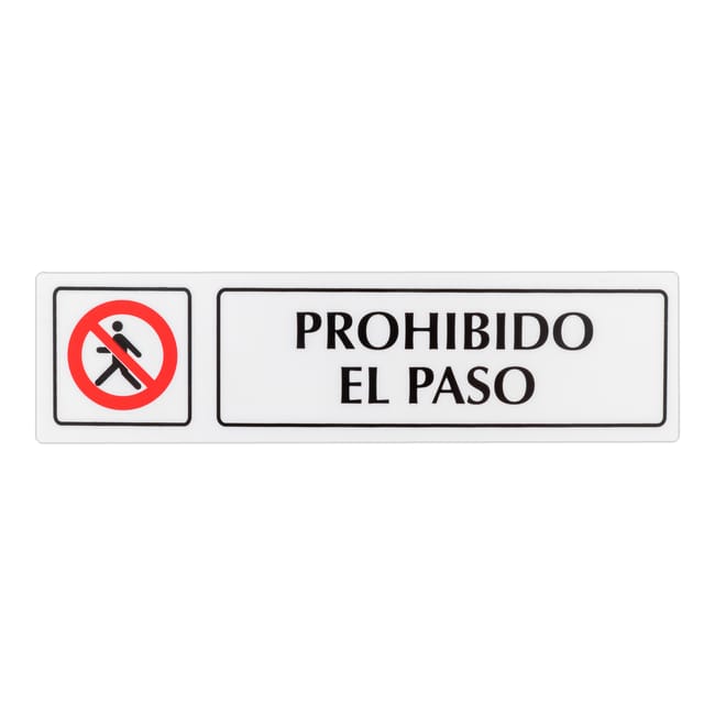 SEÑAL ADHESIVA PROHIBIDO EL PASO 1UD - 1