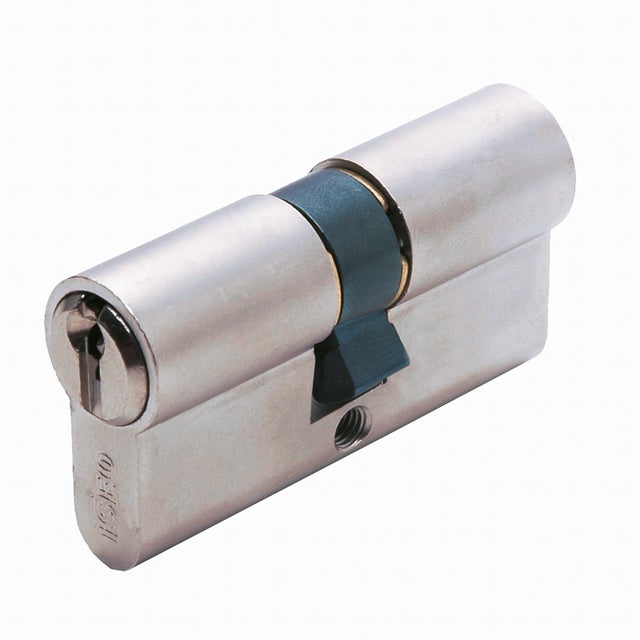 CILINDRO BOMBIN 35 X 35 MM SERRETA LEVA E5  F5 NIQUEL ISEO