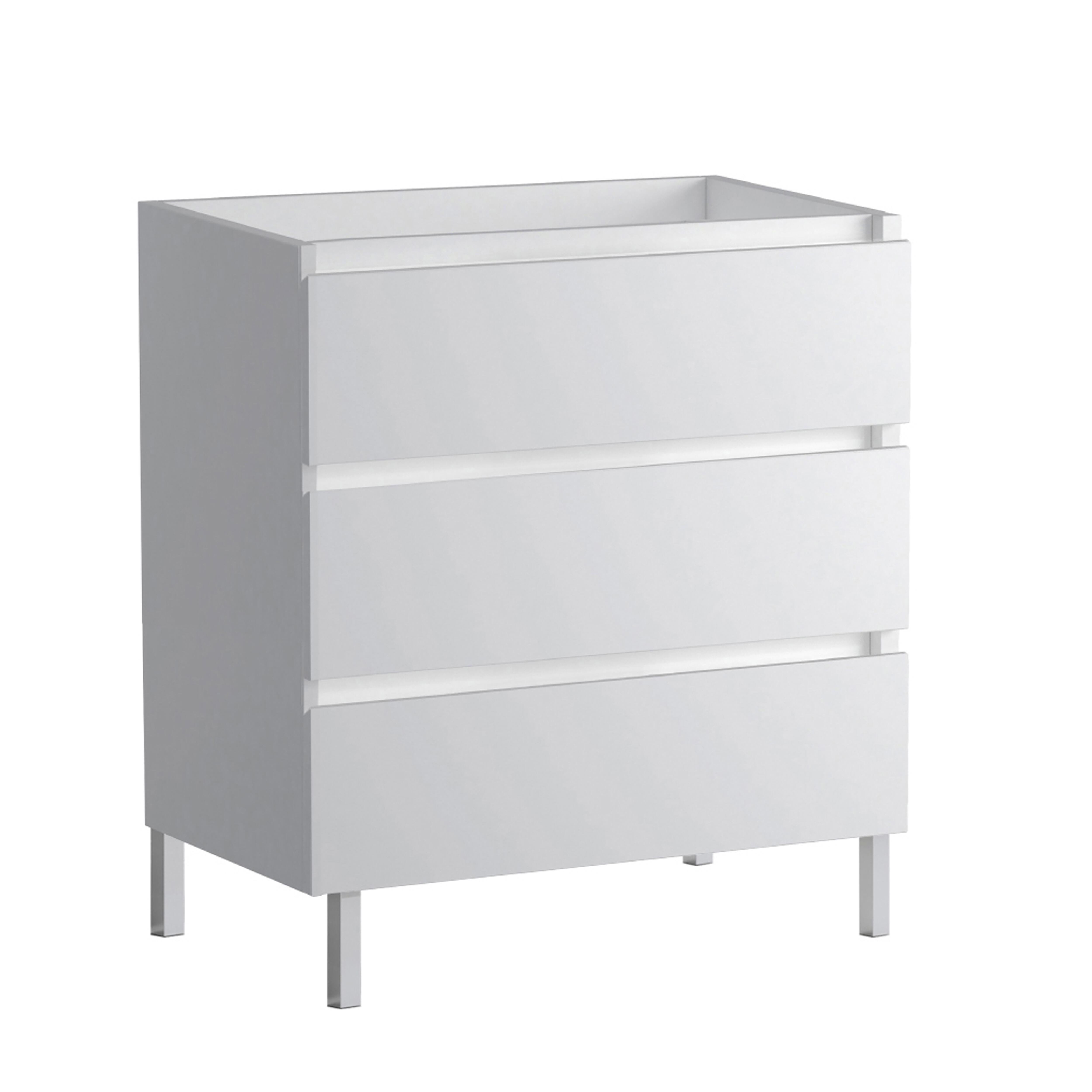 MUEBLE DE BAÑO MODULAR ATLANTIS BLANCO 3 CAJONES 80X45CM - 2